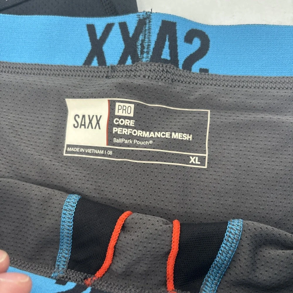 SAXX PRO Core Performance Mesh Ballpark pouch Boxer Brief XL  Set Of 2